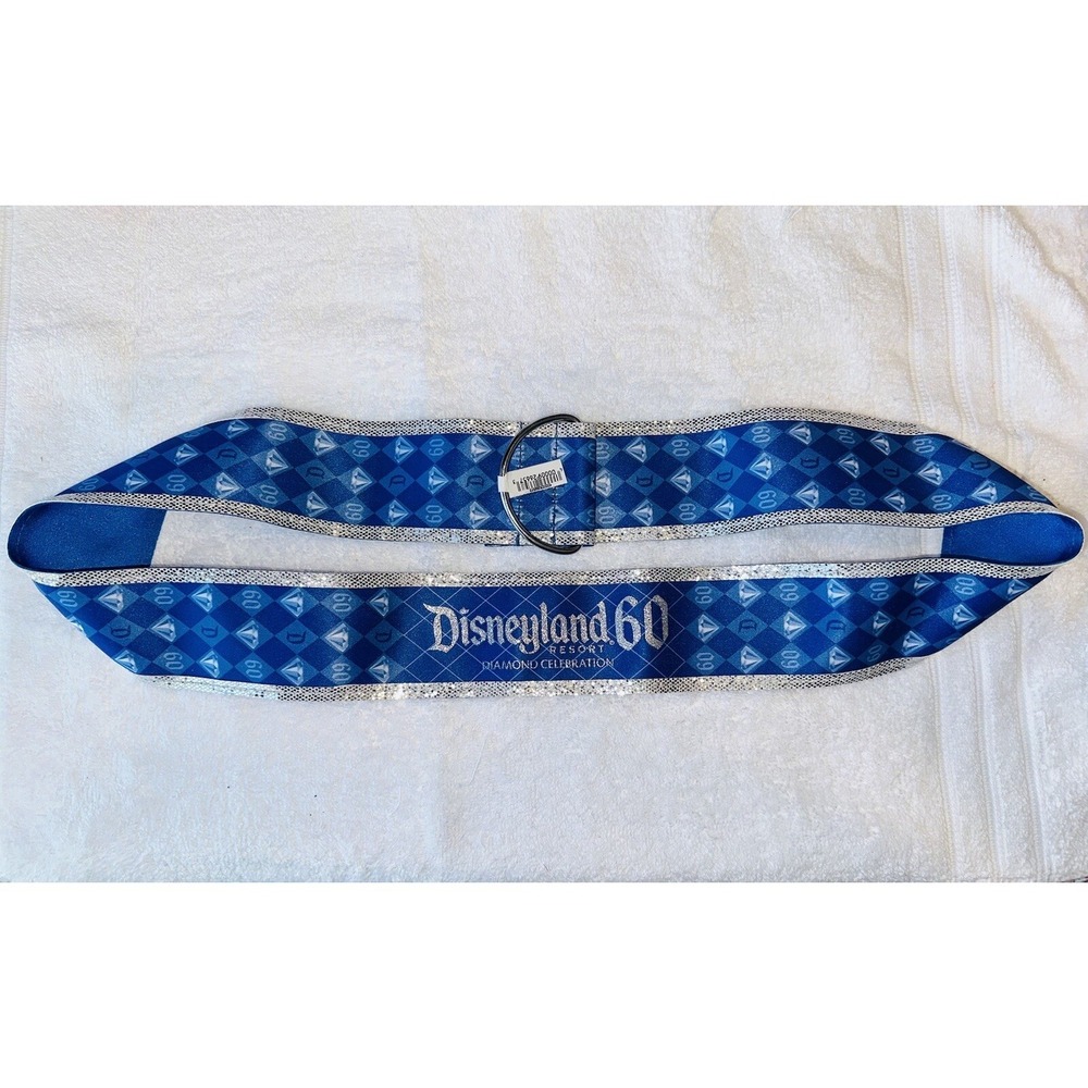 Disneyland 60th Anniversary Diamond Celebration Satin Lanyard, NEW RARE HTF